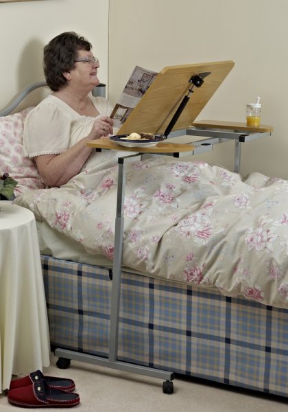 Adjustable Tilting Over Bed and Over Chair Table