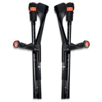 Flexyfoot Carbon Fibre Folding Crutches Comfy Handle